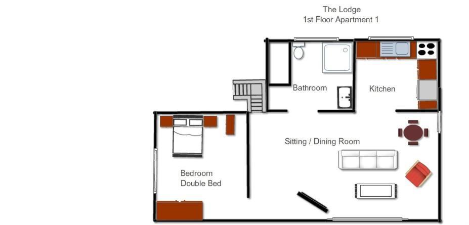 Old School Apartment 1 First Floor Bury St. Edmunds Dış mekan fotoğraf